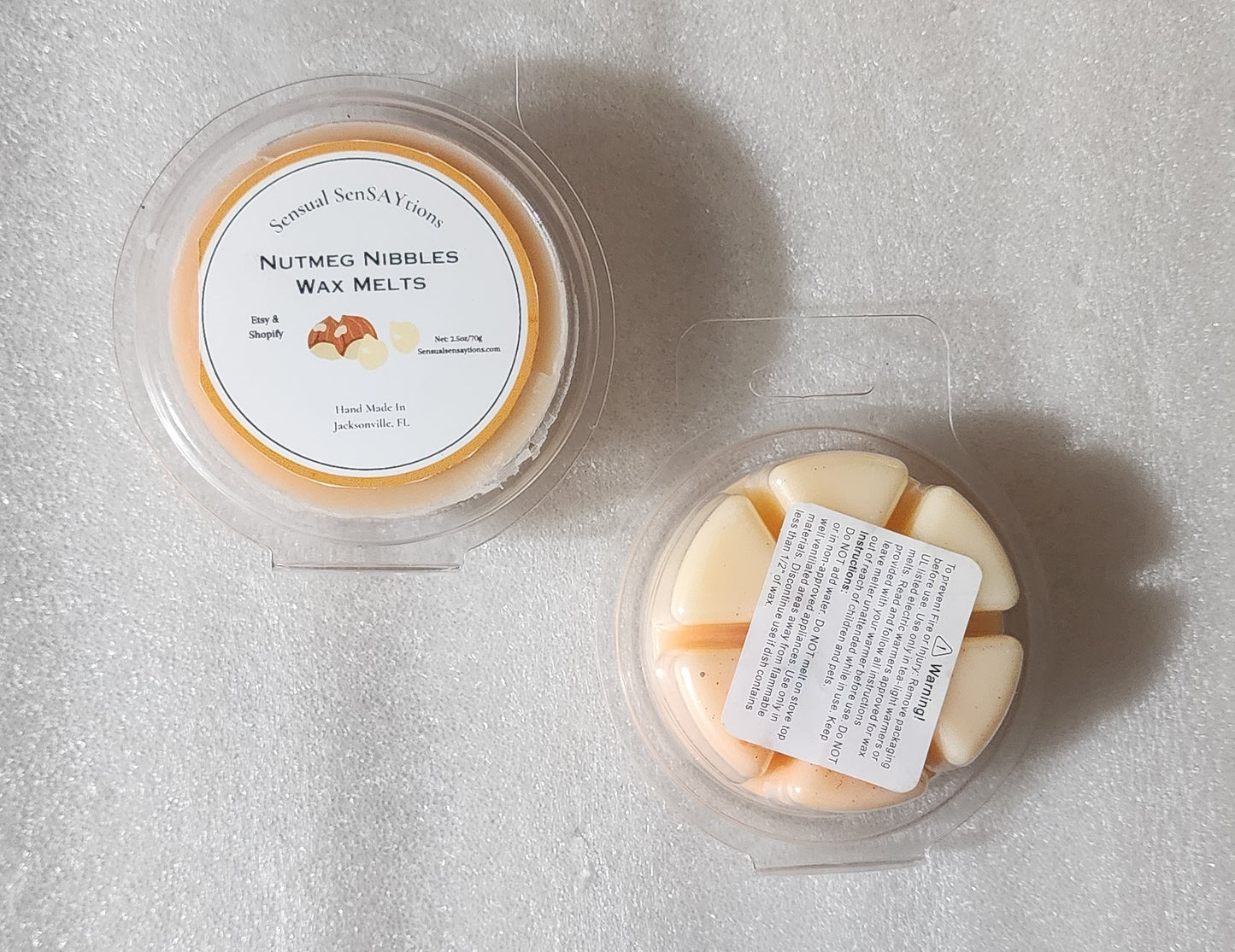 Wax Melts: Scented Round Clam Shell Aroma Room Decor Fresheners Candle Fragrance Luxury Melts