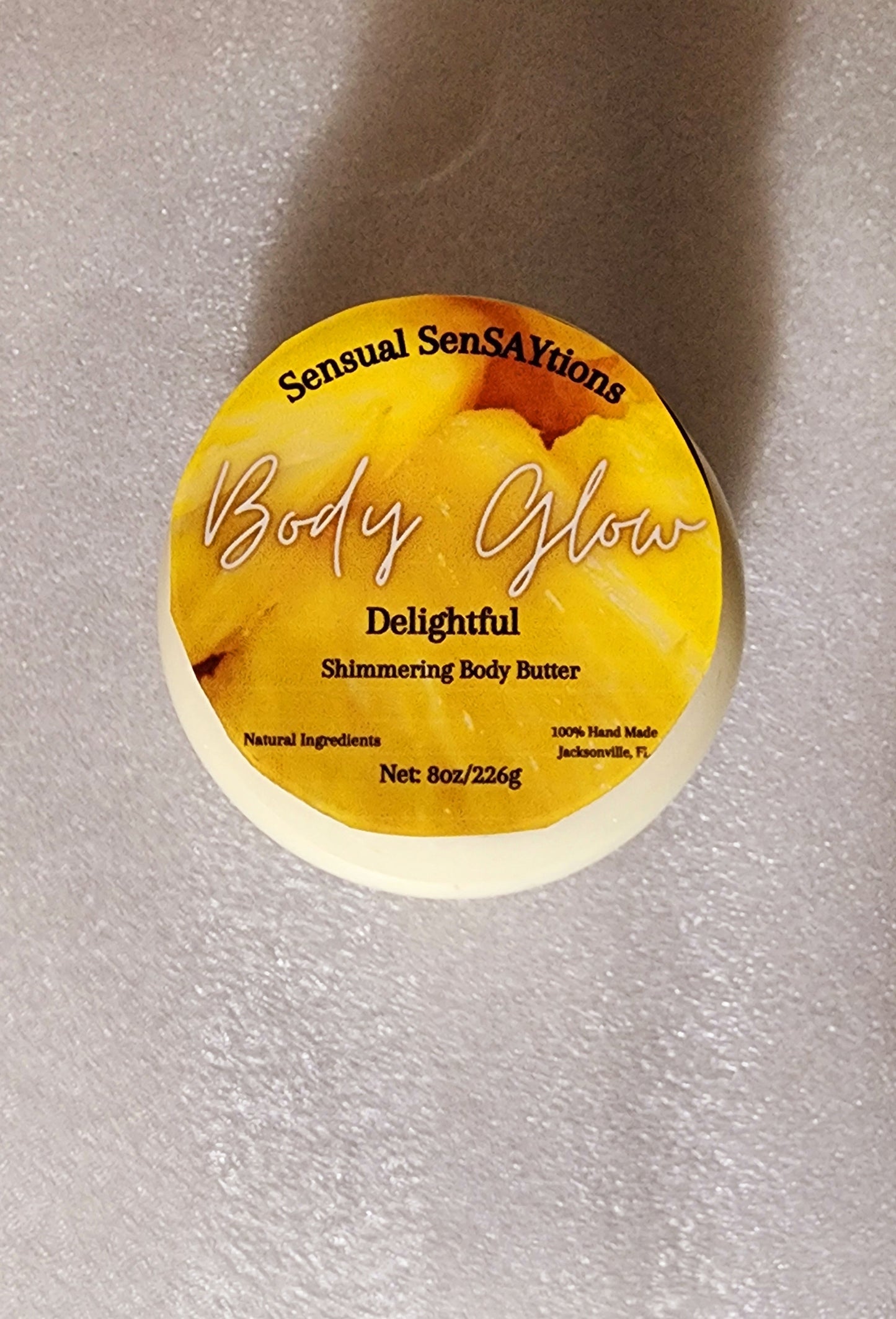 Body Glow Shimmering Body Care Butter All Natural Ingredients 8oz