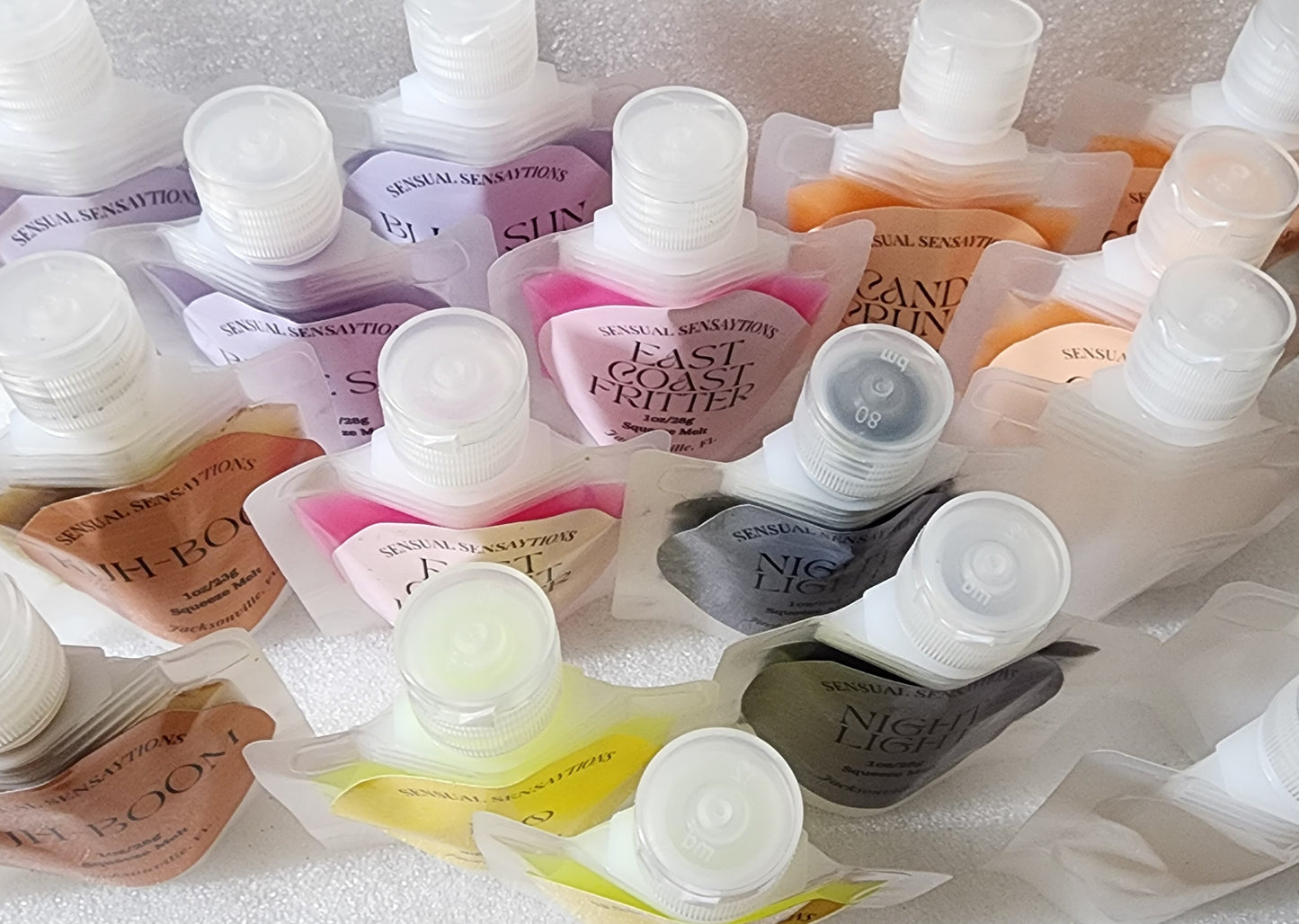 Mini Squeezable Sample Wax Melts 1oz Pouch