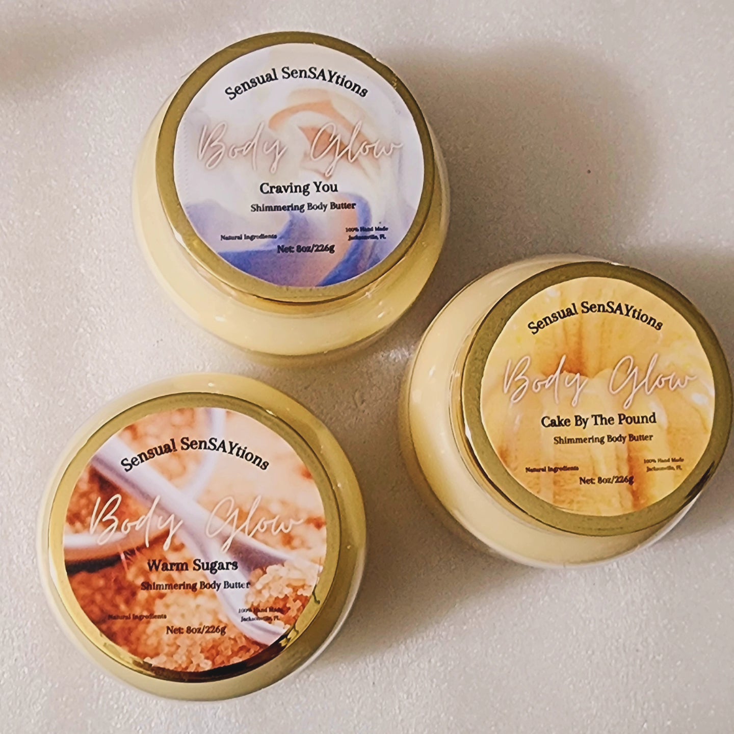 Body Glow Shimmering Body Care Butter All Natural Ingredients 8oz