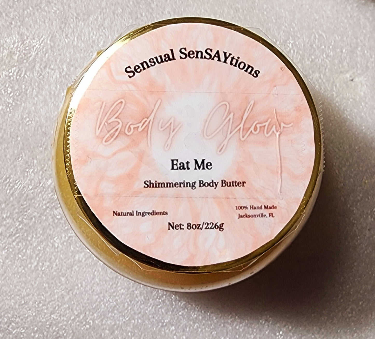 Body Glow Shimmering Body Care Butter All Natural Ingredients 8oz