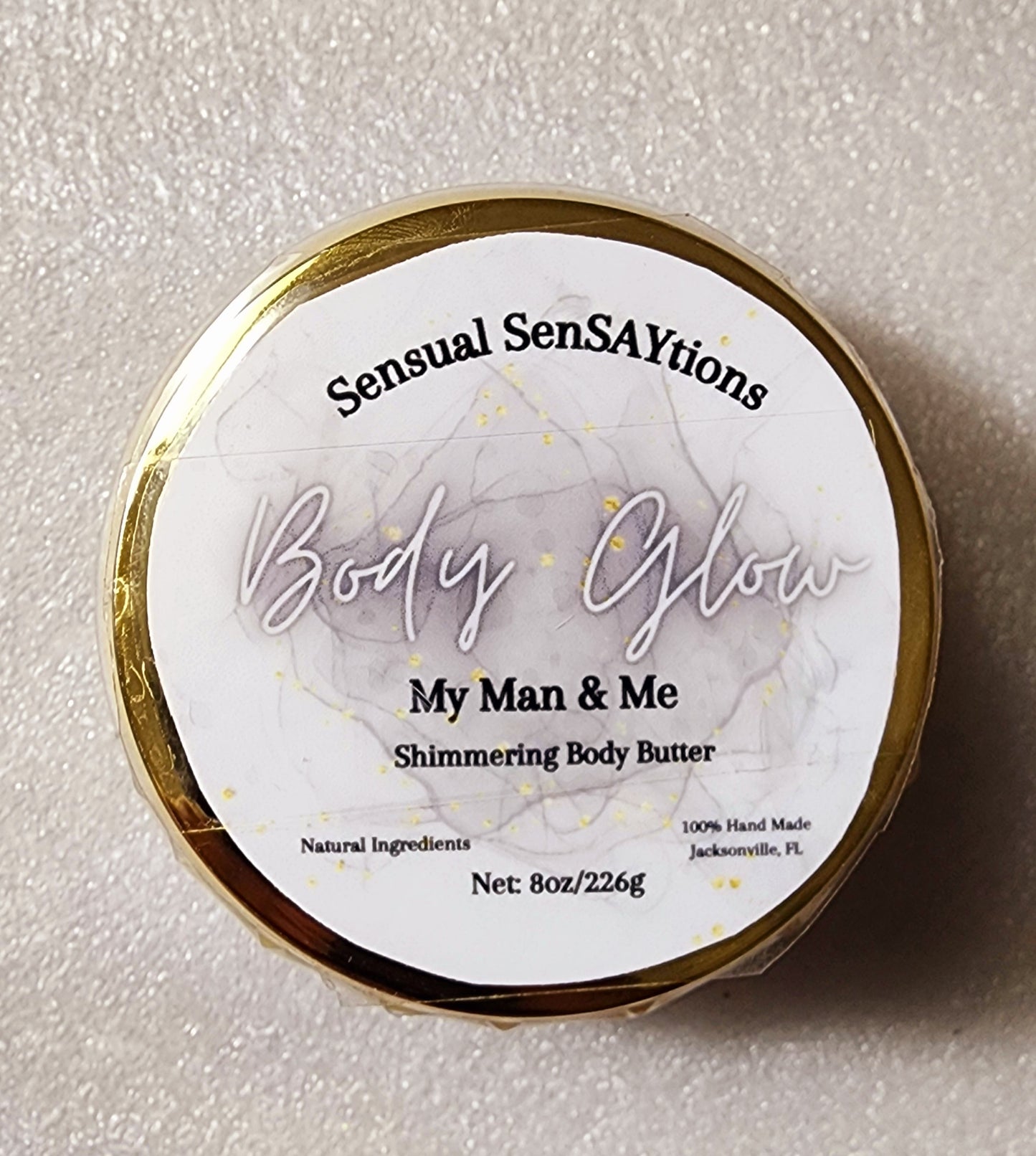 Body Glow Shimmering Body Care Butter All Natural Ingredients 8oz