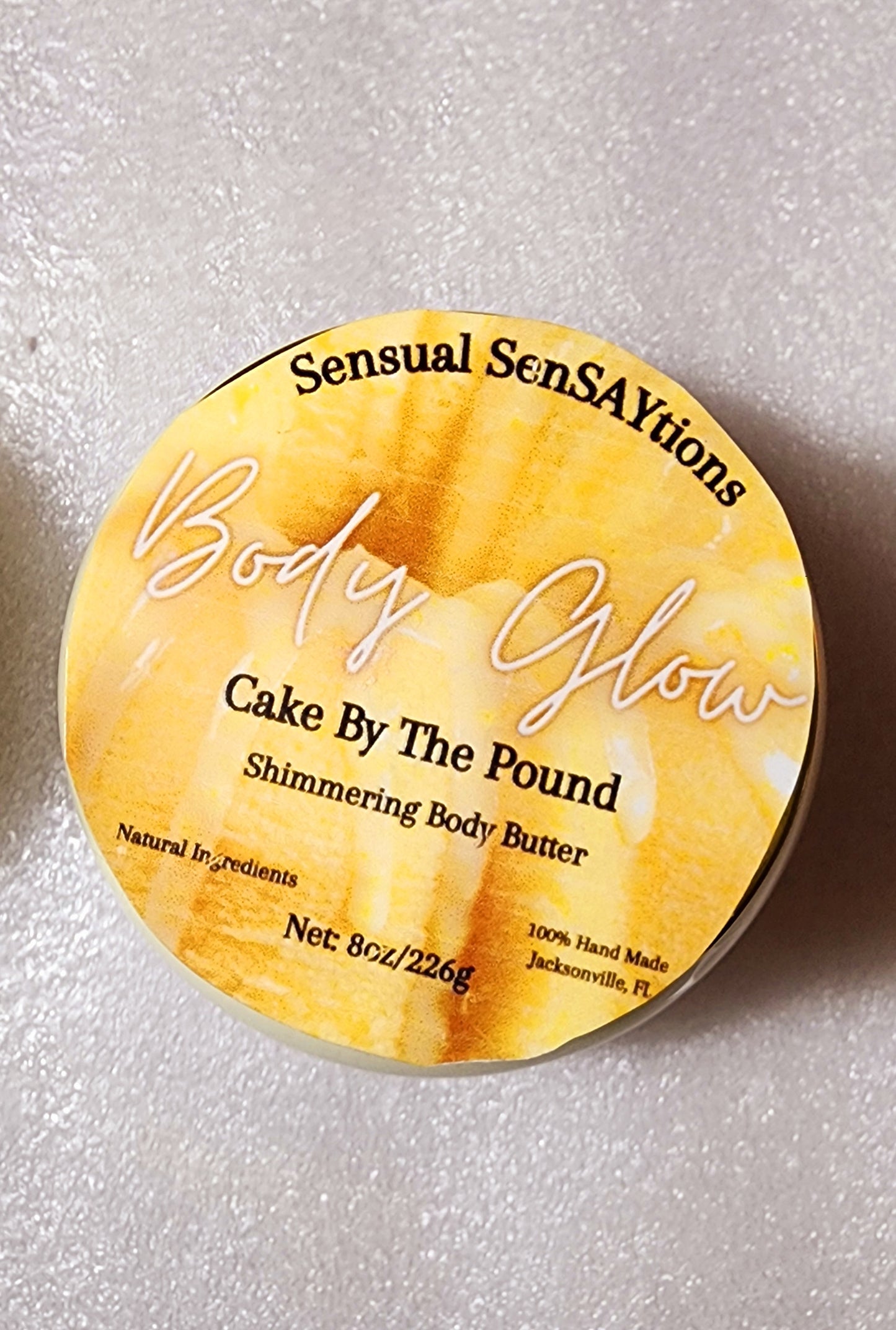 Body Glow Shimmering Body Care Butter All Natural Ingredients 8oz